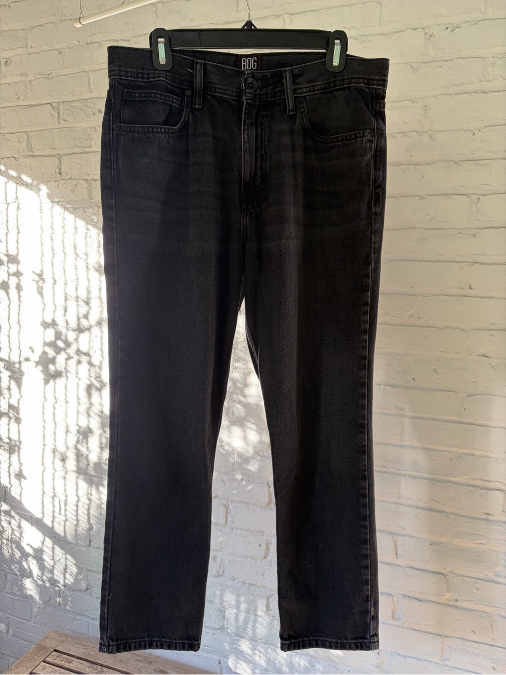 BDG Men's Black Straight Jeans - Classic Five-Pocket